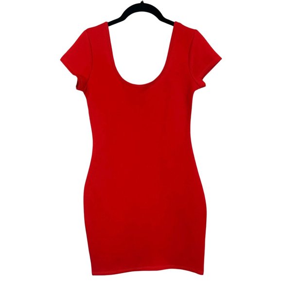 Fashion Nova Dresses & Skirts - Sexy Red Bodycon Short Sleeve Mini Dress